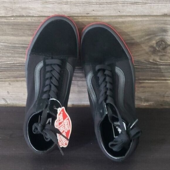 New Vans Old Skool Flame Wall Womens Sneakers Size 7.5 Biker Skater Streetwear - Picture 8 of 10